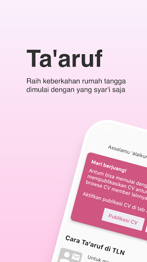 Android application TLN - Ta'aruf Lalu Nikah screenshort