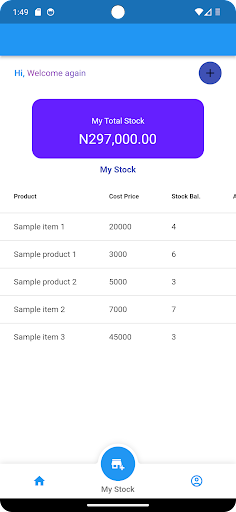 StockMe - Inventory Control Screen 2