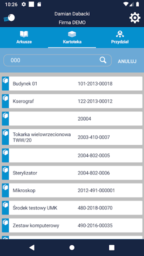 mEwidencja Screen 3