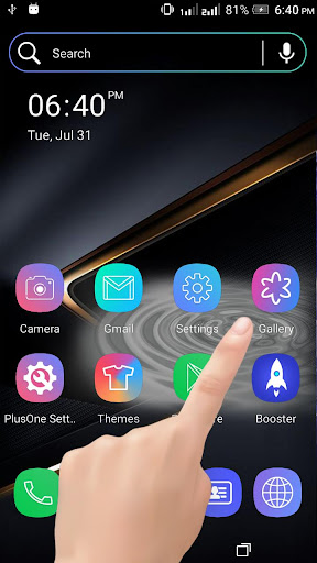 Gold Black Water Ripple LWP Screen 2