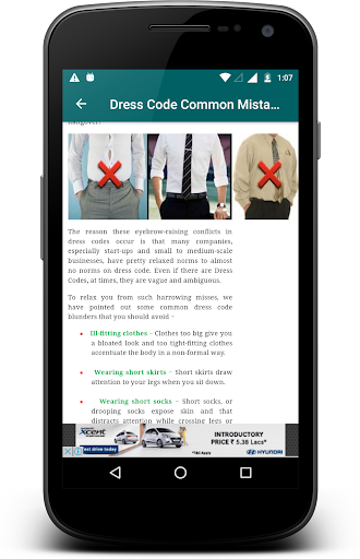 Business Dress Code Screen 2