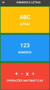 Aprendendo Números e Letras