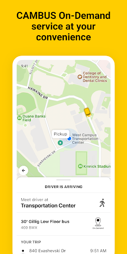 Android application CAMBUSNow: On-Demand & Bionic screenshort