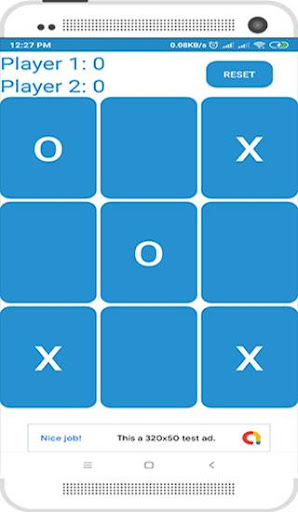 Android application Tik Tak Toe screenshort
