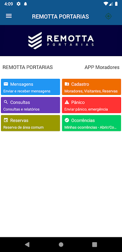 Android application REMOTTA PORTARIAS screenshort
