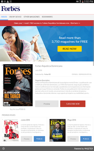 Android application Forbes Republica Dominicana screenshort