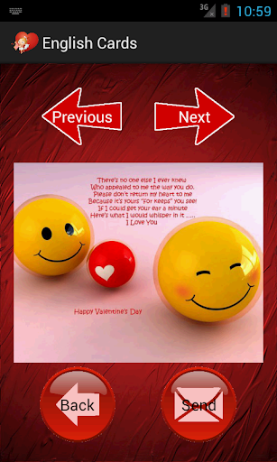 Valentines Day Cards & SMS Screen 2