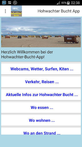 Android application Hohwacht - Sehlendorf App screenshort