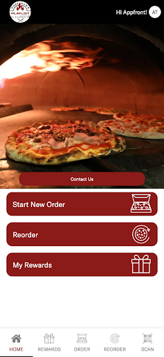 Android application Playlist Pizzeria screenshort