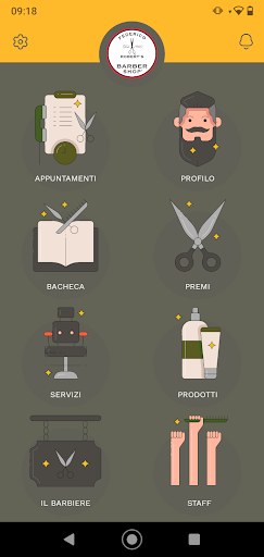 Android application Robert Barber Shop screenshort