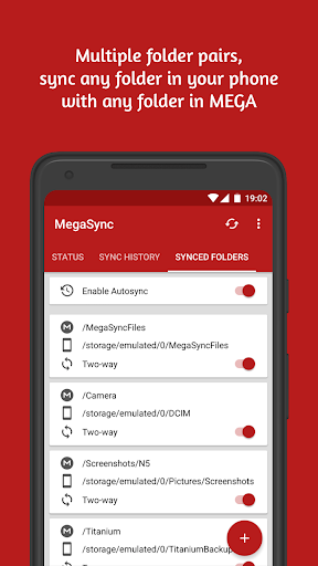 Autosync pour MEGA - MegaSync