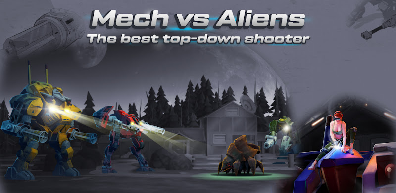 Mech vs Aliens: Top down shooter | RPG