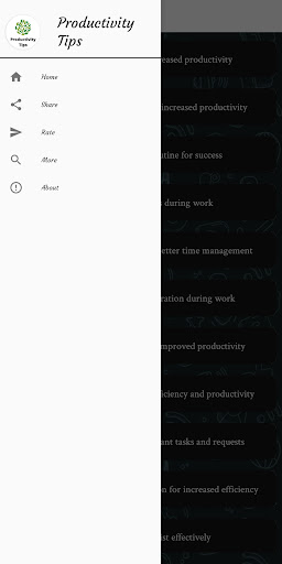 Productivity Tips Screen 3