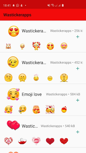 Wasticker love for Whatsapp Screen 2