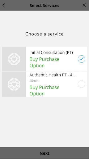 Authentic Health Studio Screen 2