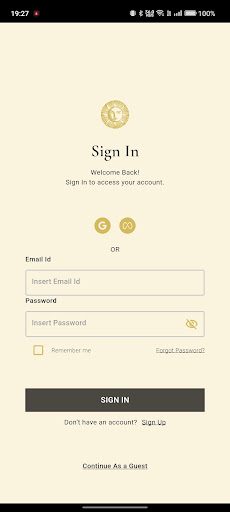 Android application Elite Experience screenshort