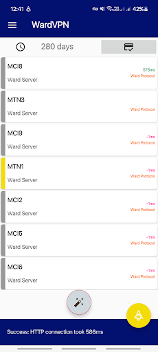 Android application Ward VPN screenshort