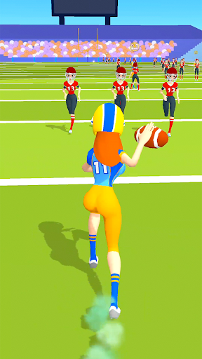 Android application Girl’s Touchdown: 3D Football screenshort