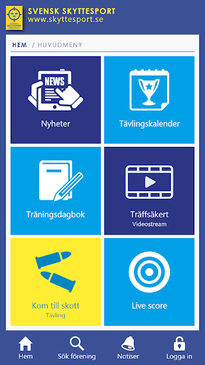 Android application Skyttesportappen SvSF Skytte screenshort