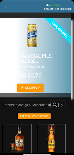 Android application Baseio Bebidas screenshort