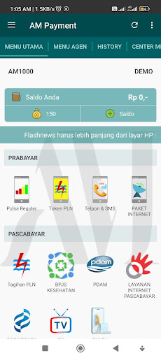Android application Multi Payment screenshort