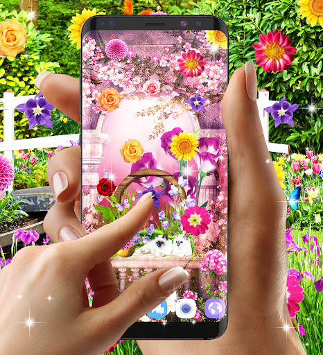 Flower garden live wallpaper