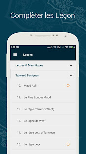 Aperçu de l'application