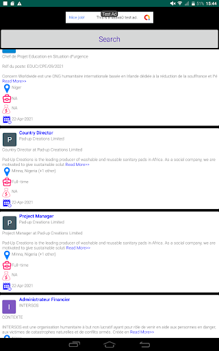 Android application Niger Jobs, Jobs in Niger screenshort
