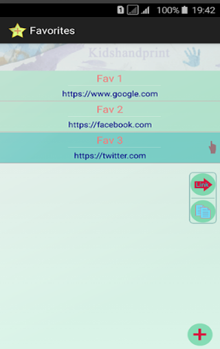 Favorite links Pro Screen 2