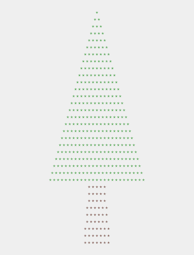 Android application Albero di Natale Ascii Art screenshort