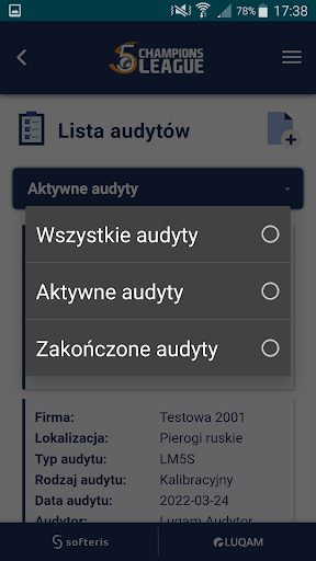 Liga Mistrzów 5S Screen 3