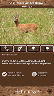 Heintges Jagd-APP - Ansprechen von Schalenwild Screenshot