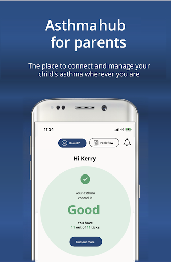 Android application Asthmahub for Parents(England) screenshort