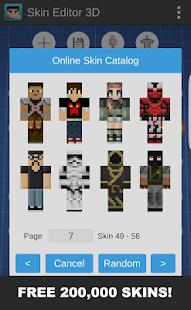 Skin Editor 3D for Minecraft 2.1 APK + Mod (Unlimited money) untuk android