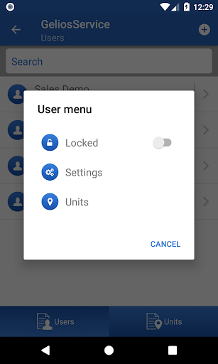 GeliosService Screen 3