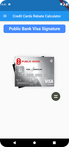 Credit Card Cash Rebate (MY) Screen 2