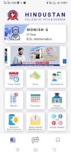 Android application HCAS-Student screenshort