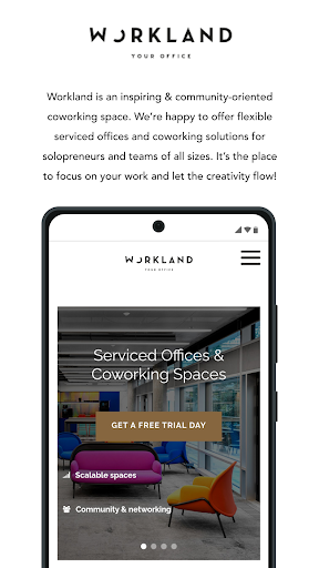 Android application Workland screenshort