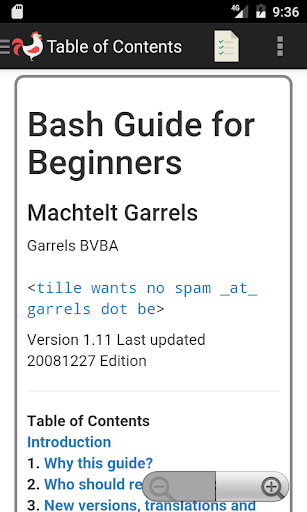 Android application Bash Beginner's Guide screenshort