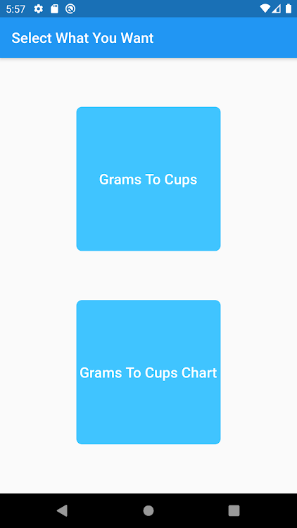 Grams To Cups Converter - 1.0.0 - (Android)