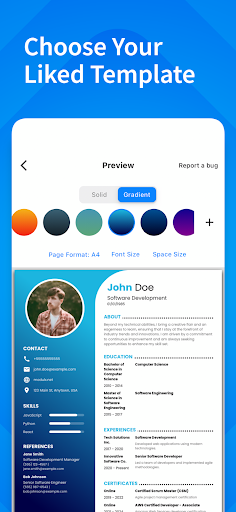 Resume Maker - PDF CV Builder Screenshot 3 - AppWisp.com