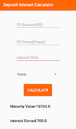 Fixed Deposit Interest Calculator