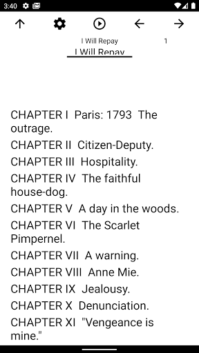 Android application Book, I Will Repay screenshort