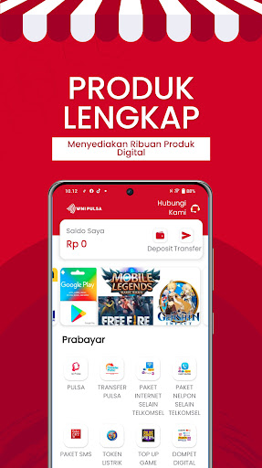 Android application WNI PULSA screenshort