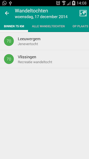 Wandeltochten Screen 2