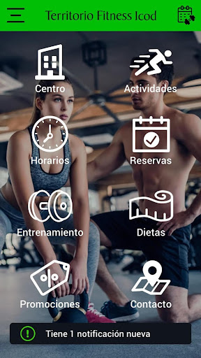 Android application Territorio Fitness Icod screenshort
