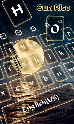 Sun rise Photo Keyboard
