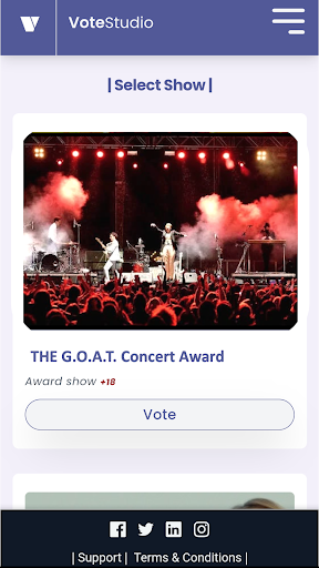 Android application VoteStudio screenshort