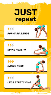 Stretching exercise. Flexibility training for body