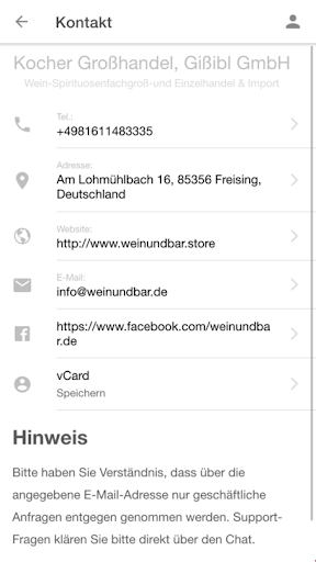 Android application weinundbar.store screenshort